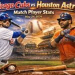 Chicago Cubs vs Houston Astros Match Player Stats