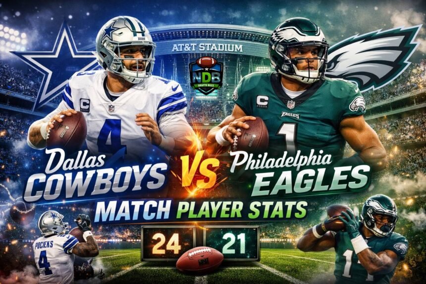 Dallas Cowboys vs Philadelphia Eagles Match Player Stats