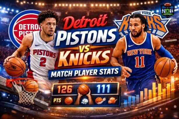 Detroit Pistons vs Knicks Match Player Stats