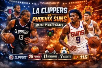La Clippers vs Phoenix Suns Match Player Stats