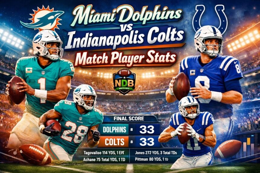 Miami Dolphins vs Indianapolis Colts Match Player Stats