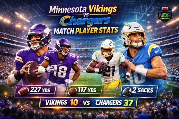 Minnesota Vikings vs Chargers Match Player Stats