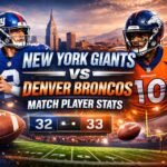 New York Giants vs Denver Broncos Match Player Stats
