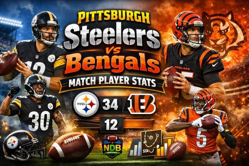 Pittsburgh Steelers vs Bengals Match Player Stats