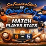 San Francisco Giants vs Chicago Cubs Match Player Stats
